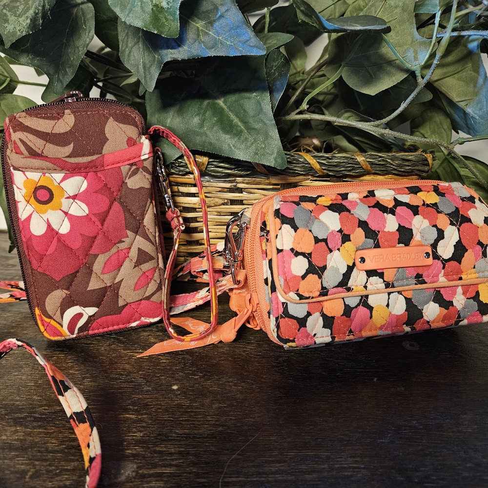 Vera Bradley Multicolor Women's HandBag Set Crossbody Wallet & Wristlet